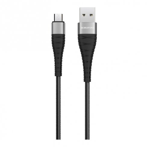 Дата-кабель Borofone BX32 USB-MicroUSB, 1 м (черный)