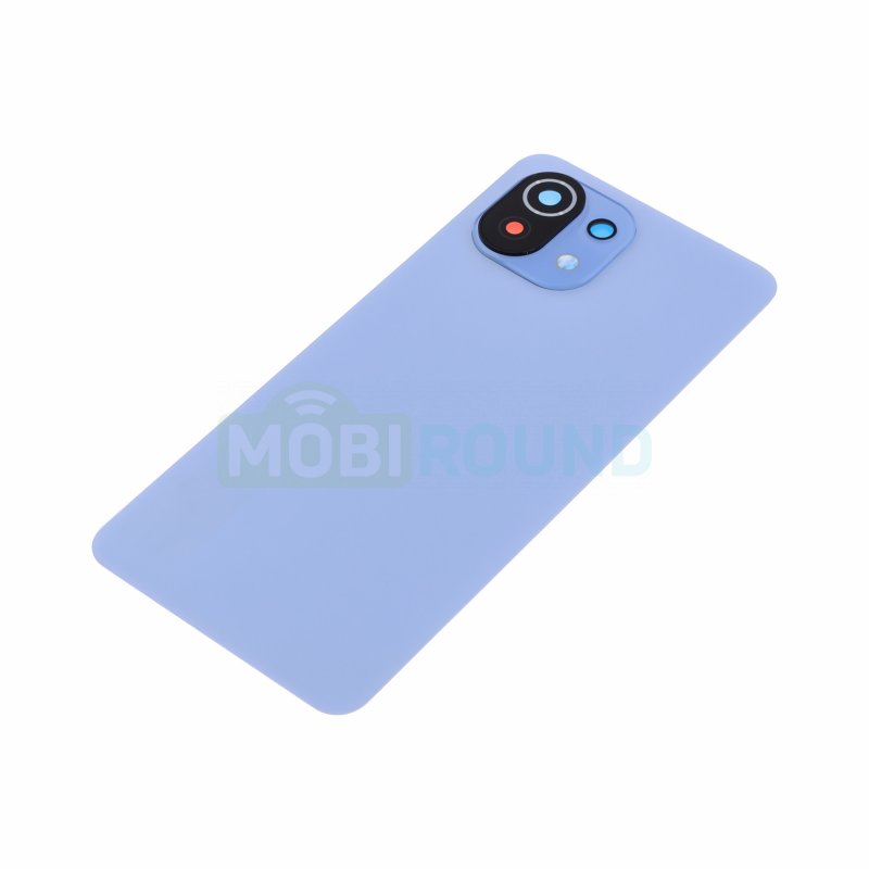 Задняя крышка для Xiaomi Mi 11 Lite 5G / Mi 11 Lite NE 5G / Mi 11 Lite 4G, голубой, AAA