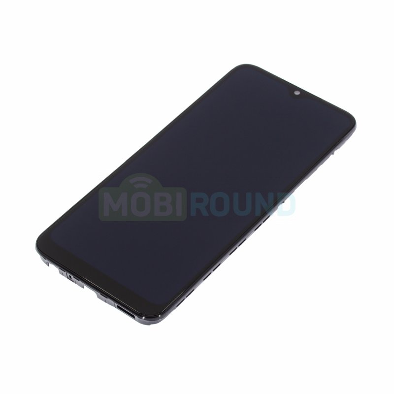 Дисплей для Samsung A032 Galaxy A03 Core (в сборе с тачскрином) в рамке, черный, AA