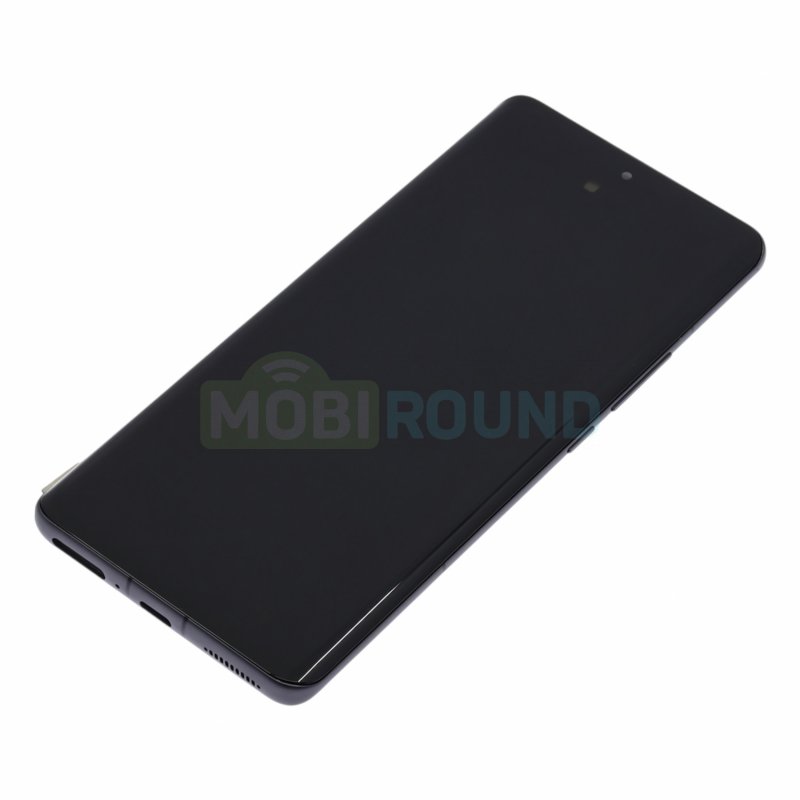 Дисплей для Xiaomi 12 Pro (в сборе с тачскрином) в рамке, черный, AAA