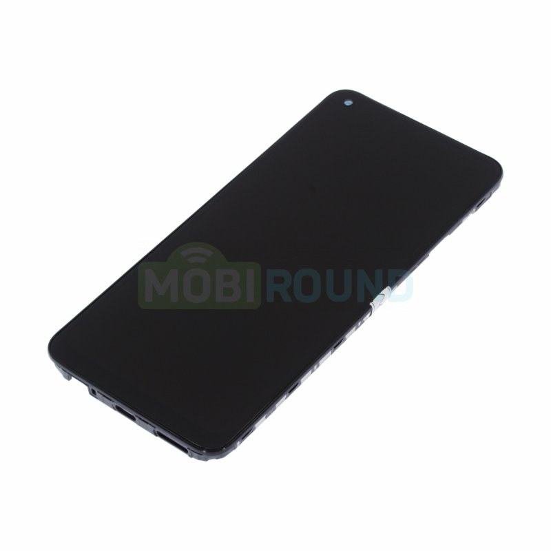 Дисплей для Xiaomi Redmi Note 9 (в сборе с тачскрином) в рамке, черный, AA