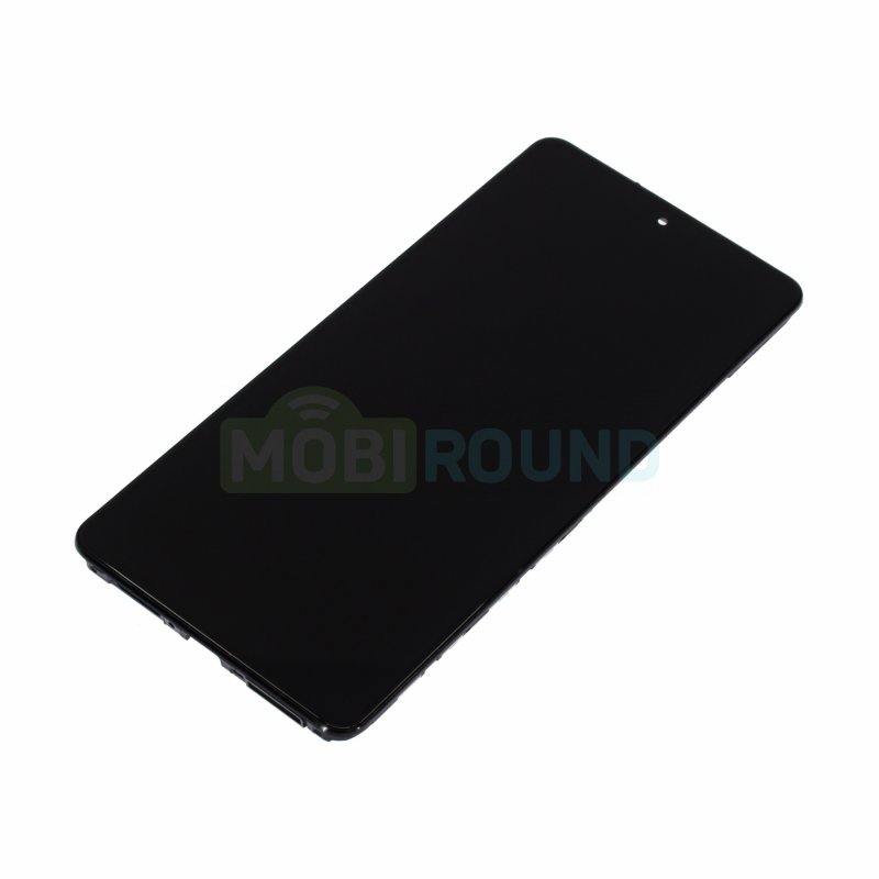 Дисплей для Xiaomi Redmi Note 12 Pro Plus 5G (в сборе с тачскрином) в рамке, черный, 100%