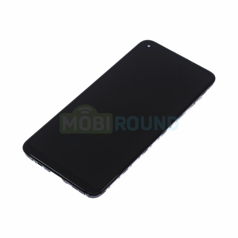 Дисплей для Samsung M115 Galaxy M11 (в сборе с тачскрином) в рамке, черный, AAA