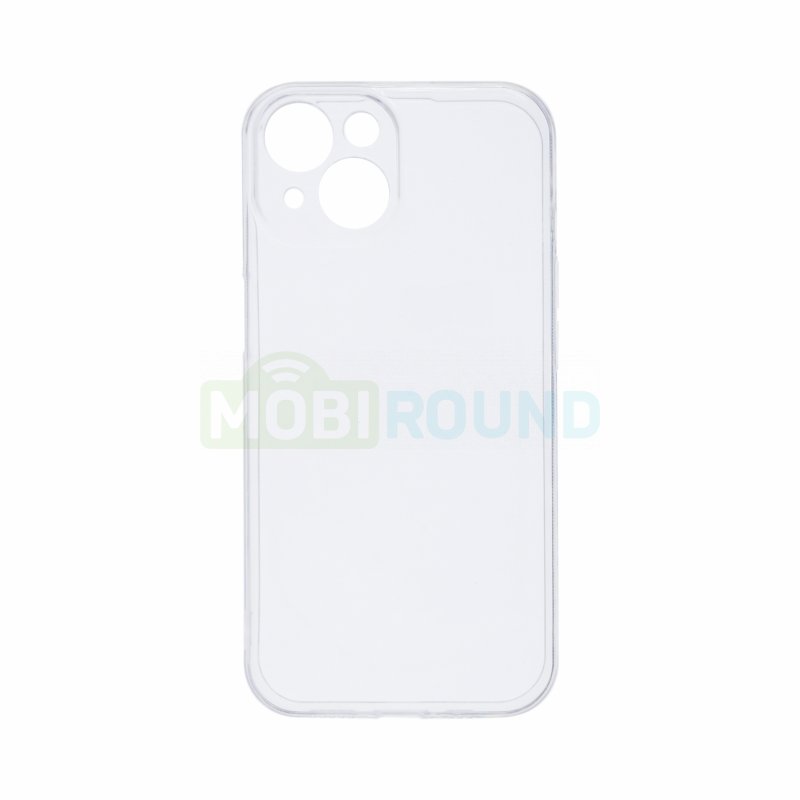 Силиконовый чехол Ultra Slim для Apple iPhone 15, прозрачный