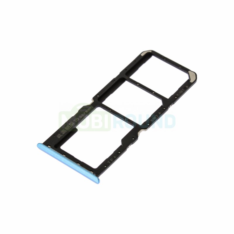 Держатель сим карты (SIM) для Realme C25Y, голубой