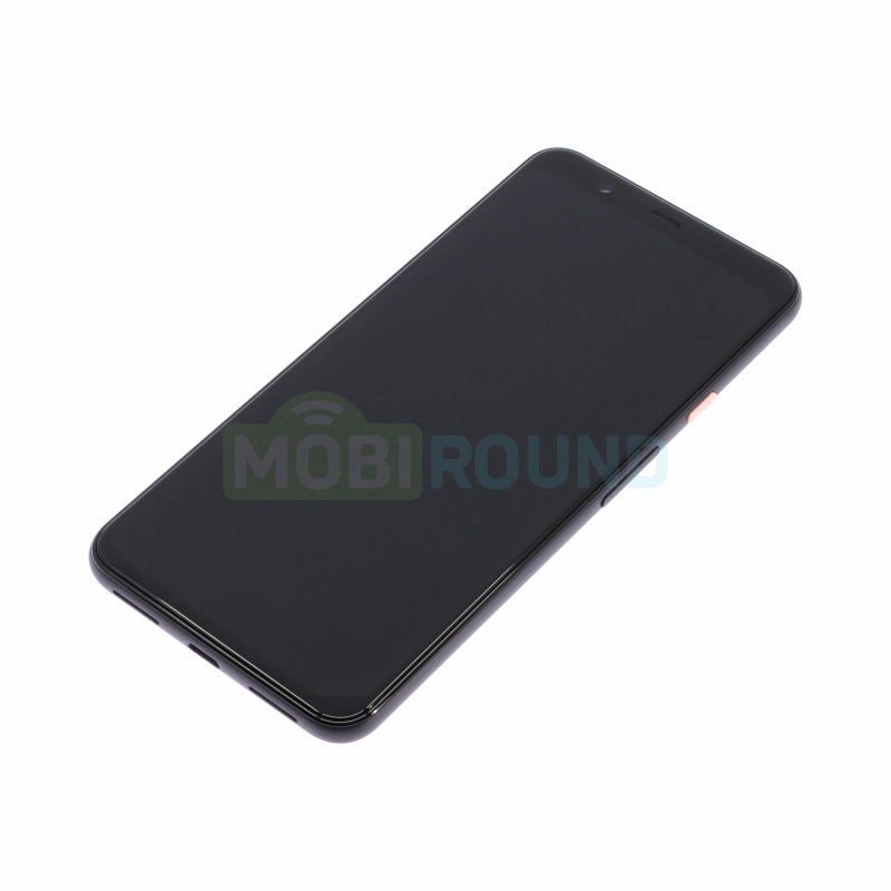 Дисплей для Google Pixel 4 XL (в сборе с тачскрином) в рамке, черный, 100%