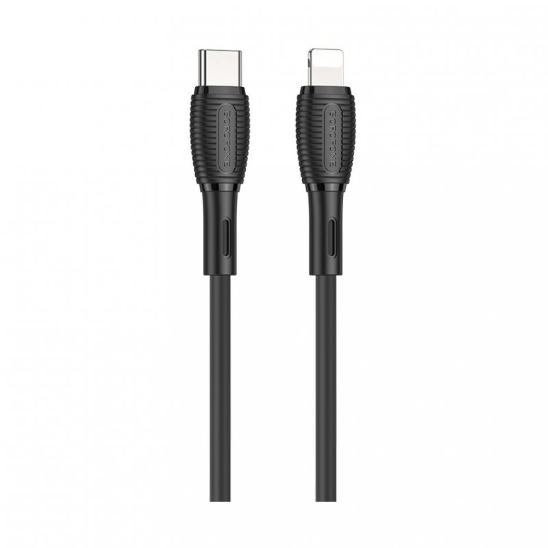 Дата-кабель Borofone BX86 Type-C-Lightning, 1 м, черный