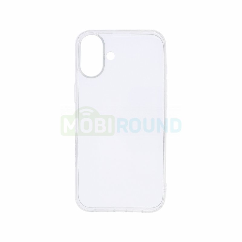 Силиконовый чехол Ultra Slim для Apple iPhone 16 Plus, прозрачный