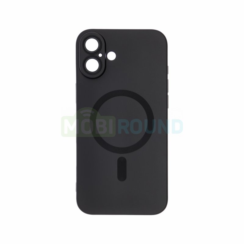 Силиконовый чехол Activ SM020 (MagSafe) для Apple iPhone 16 Plus, черный