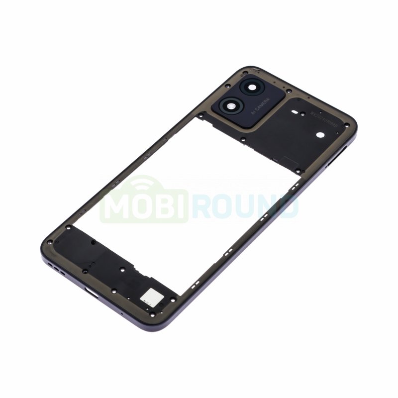 Средняя часть корпуса для Motorola Moto E13, черный