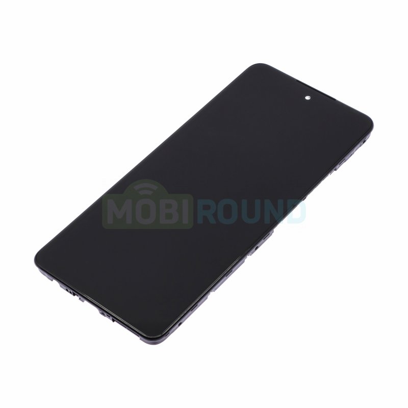 Дисплей для Infinix HOT 40 4G (в сборе с тачскрином) в рамке, черный, AAA