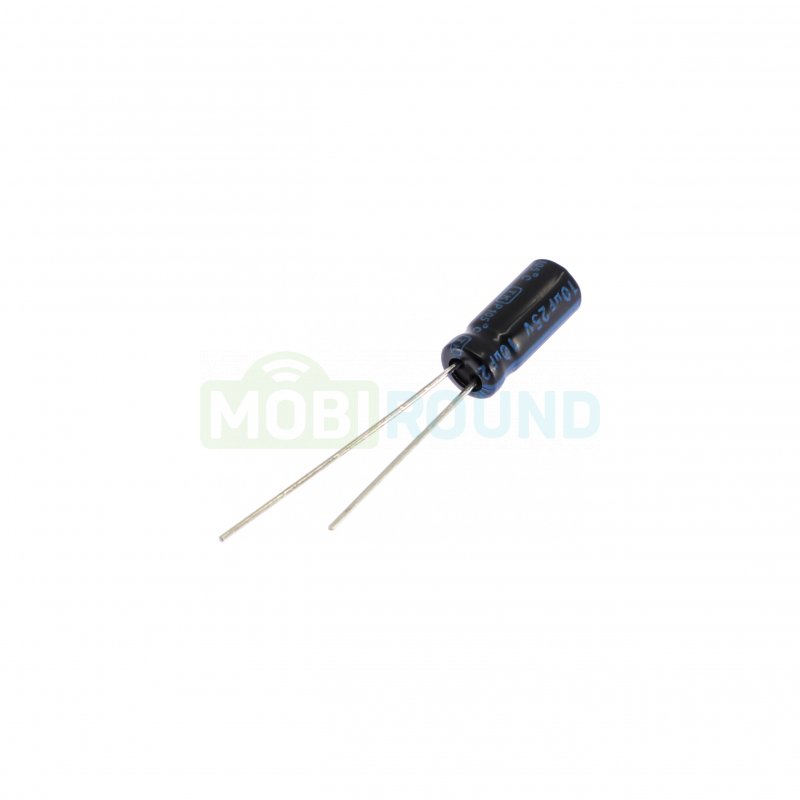 Конденсатор Jamicon электролитический 10 мкФ/25 В 20% 105°C (5x11 мм) (TKR100M1ED11M)