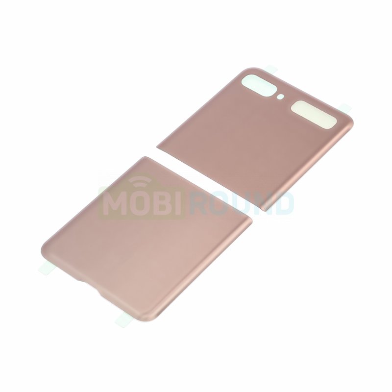 Задняя крышка для Samsung F707 Galaxy Z Flip 5G / F700 Galaxy Z Flip, золото