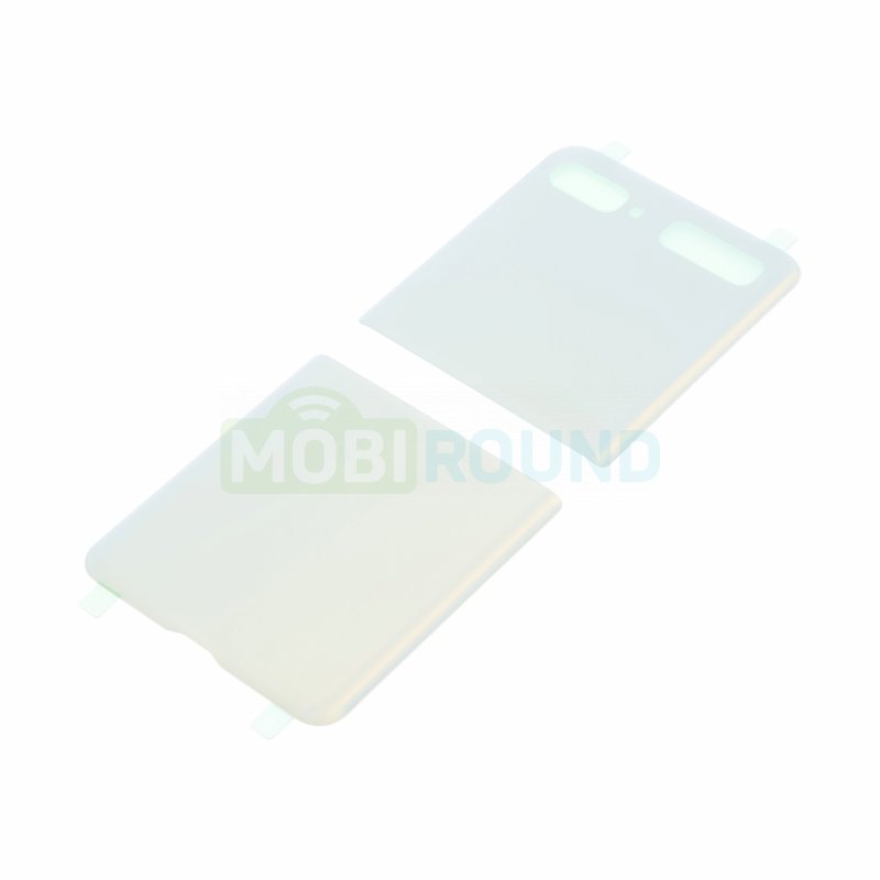 Задняя крышка для Samsung F707 Galaxy Z Flip 5G / F700 Galaxy Z Flip, белый