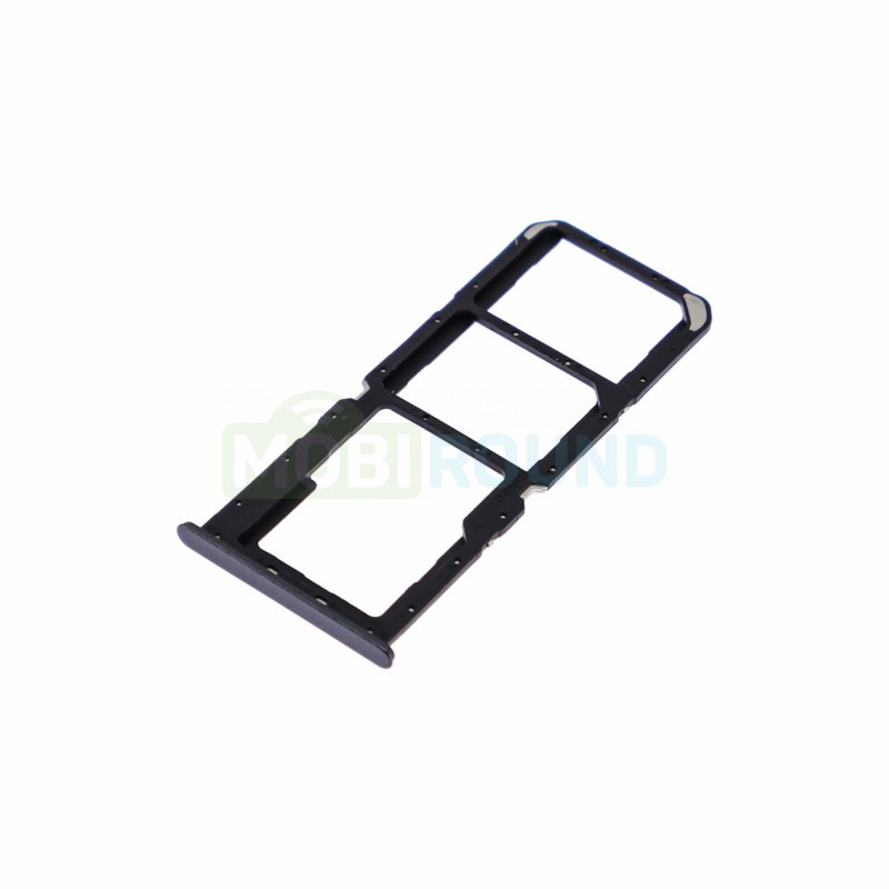 Держатель сим карты (SIM) для Realme C33, черный