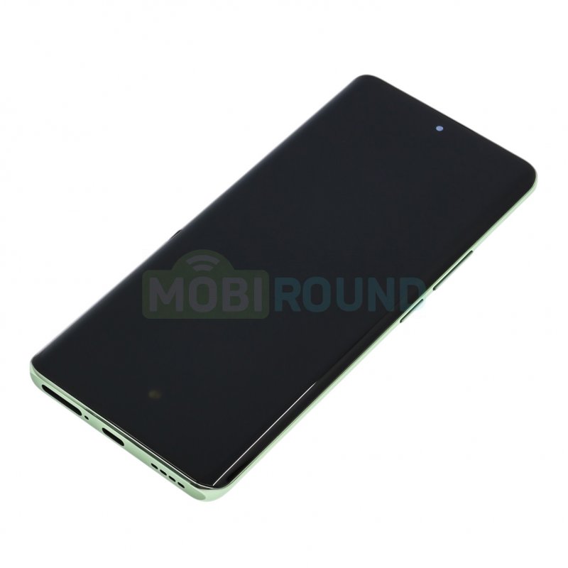 Дисплей для Realme 11 Pro 5G / 11 Pro Plus 5G (в сборе с тачскрином) в рамке, зеленый, 100%