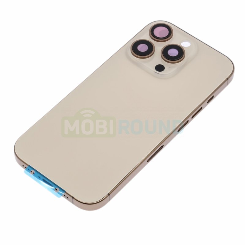 Корпус для Apple iPhone 16 Pro, золото, AAA