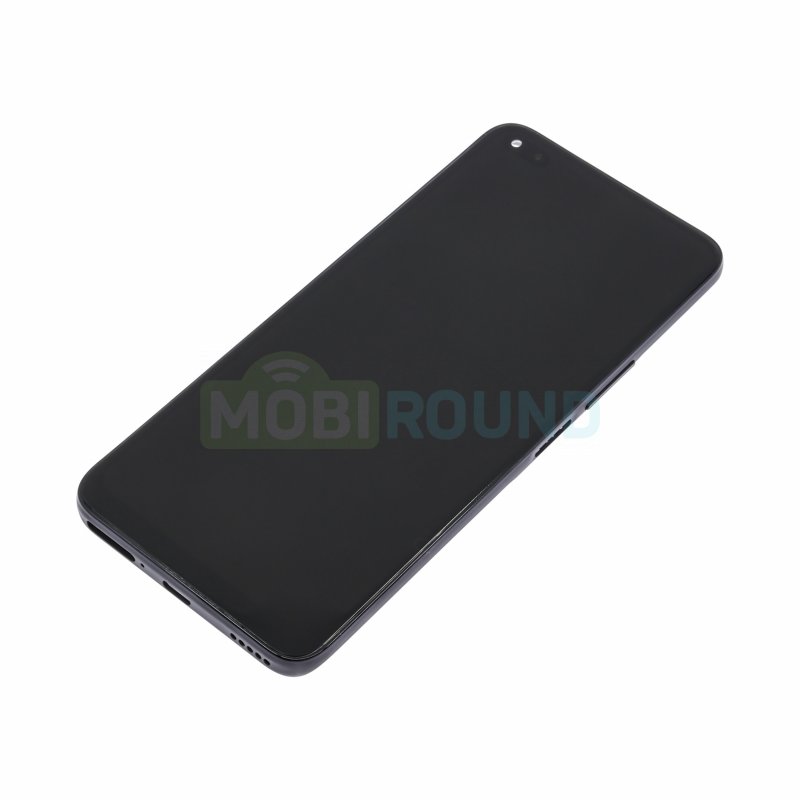 Дисплей для Honor 50 Lite 4G (в сборе с тачскрином) в рамке, черный, AA