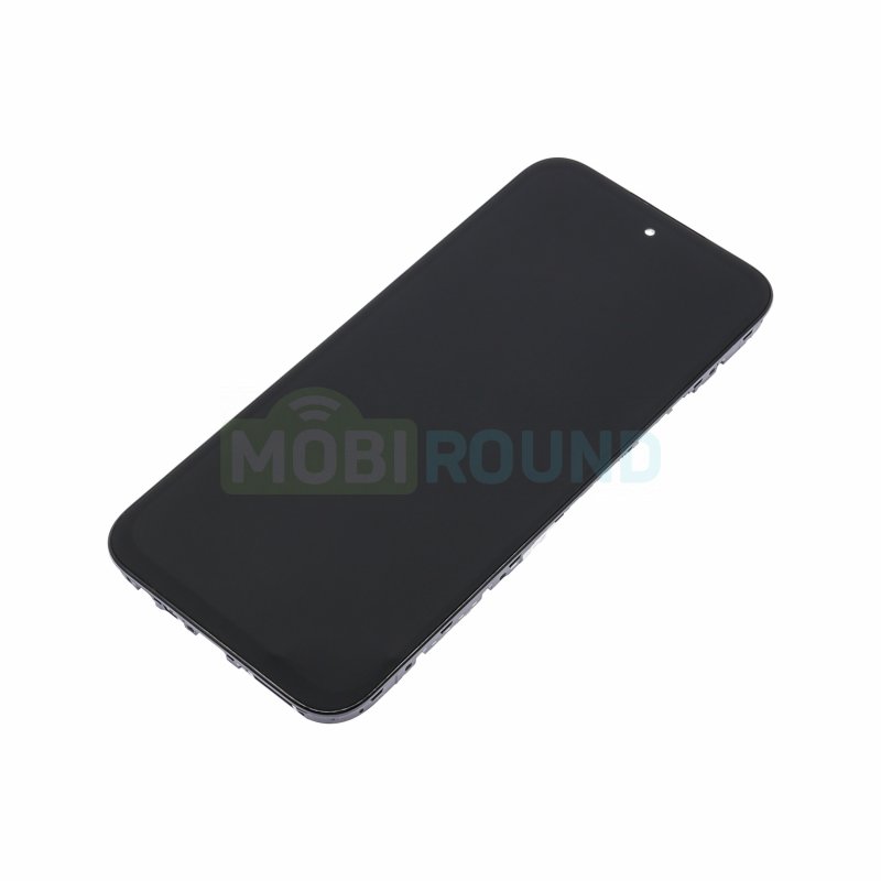 Дисплей для Honor X6c 4G (в сборе с тачскрином) в рамке, черный