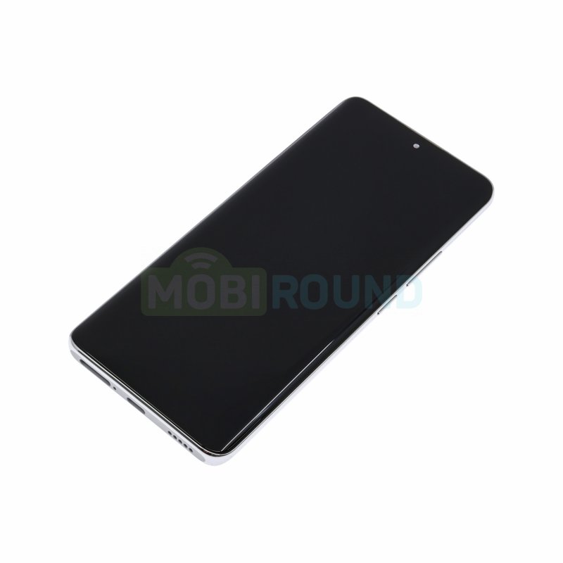 Дисплей для Xiaomi Redmi Note 14 Pro Plus 5G (в сборе с тачскрином) в рамке, белый, AAA
