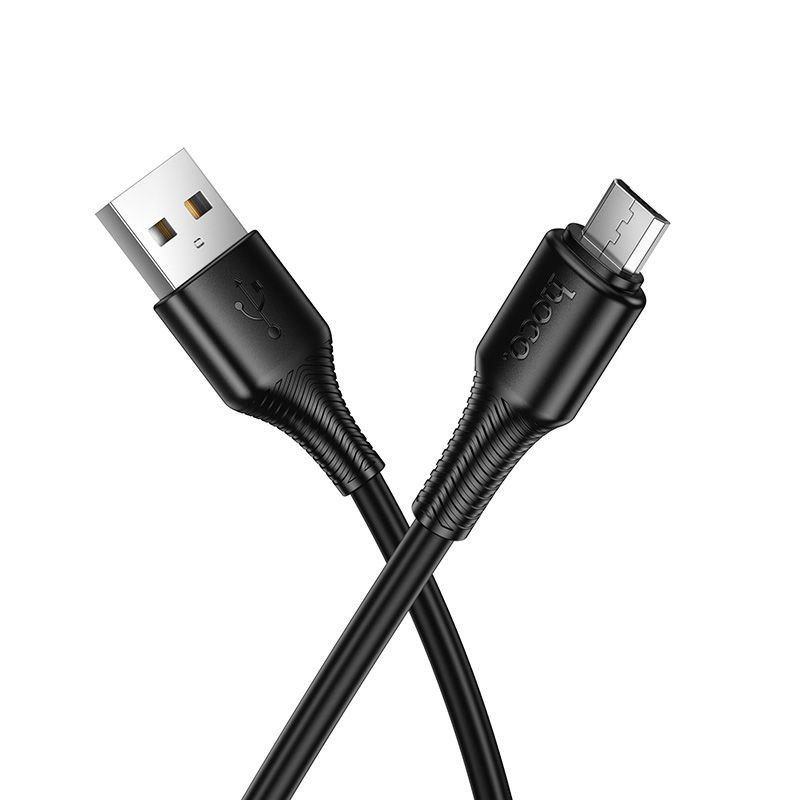 Дата-кабель Hoco X120 USB-MicroUSB (2.4 A) 1 м, черный