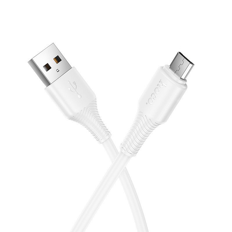 Дата-кабель Hoco X120 USB-MicroUSB (2.4 A) 1 м, белый