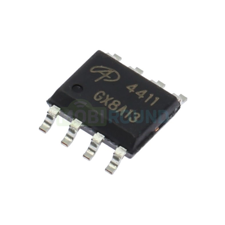 Полевой транзистор Alpha & Omega P-MOSFET 30 В/8 А (AO4411 (SO-8))