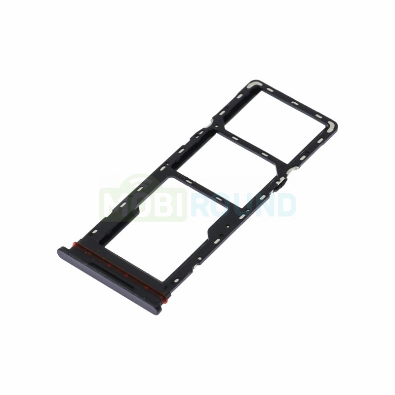 Держатель сим карты (SIM) для Tecno Spark Go 2 4G, черный