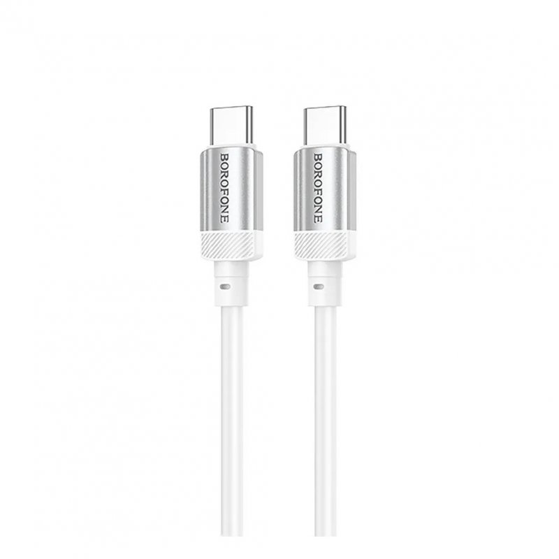 Дата-кабель Borofone BX108 Type-C-Type-C, 1 м, белый