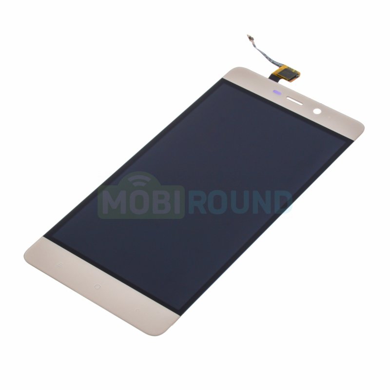 Дисплей для Xiaomi Redmi 4 Prime (Pro) (в сборе с тачскрином) золото, AA