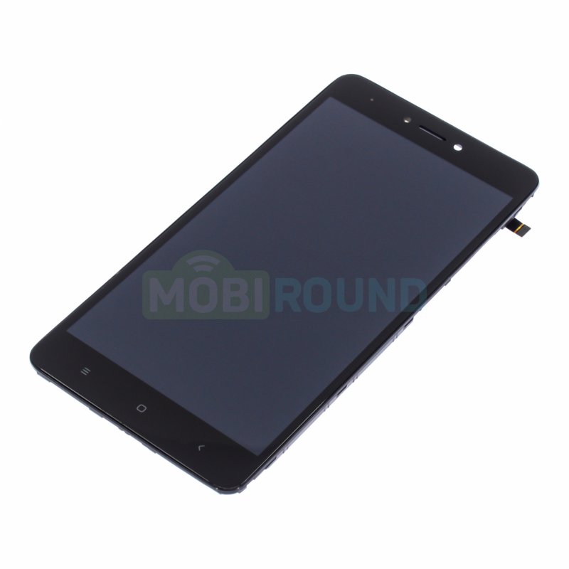 Дисплей для Xiaomi Redmi Note 4X (в сборе с тачскрином) в рамке, черный, AAA