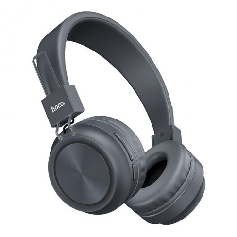Наушники полноразмерные беспроводные Hoco W25 Promise (Bluetooth) (серый)