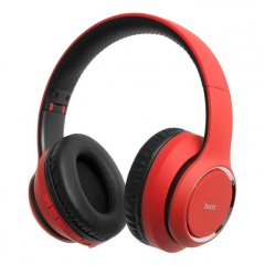 Наушники полноразмерные беспроводные Hoco W28 (Bluetooth) (красный)