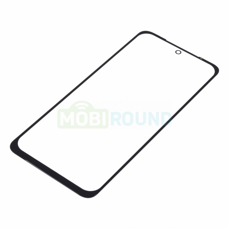 Стекло модуля для Xiaomi Redmi Note 10S / Redmi Note 10, черный, AA