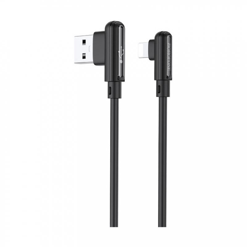 Дата-кабель Borofone BX58 USB-Lightning (L-коннектор) 1 м, черный