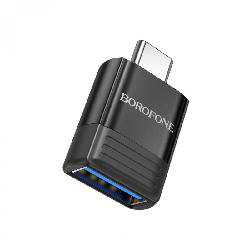 OTG-адаптер Borofone BV18 Type-C-USB, черный