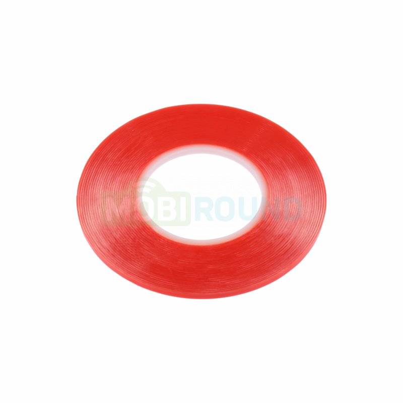 Скотч Red двухсторонний 50 м х 5 мм, прозрачный