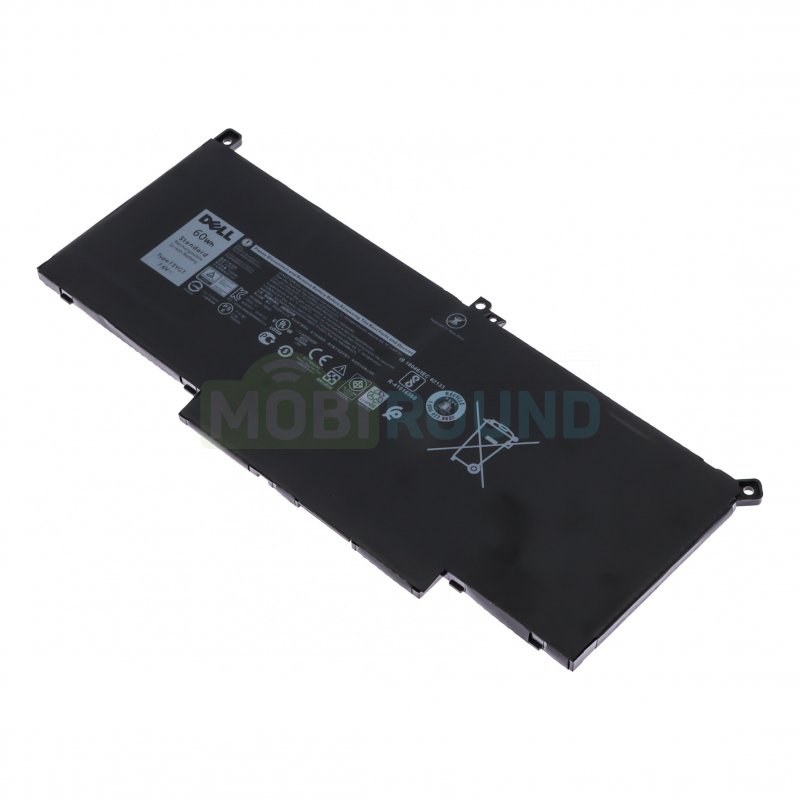 Аккумулятор для ноутбука Dell Latitude 13 7390 (F3YGT) 7.6 В, 7500 мАч