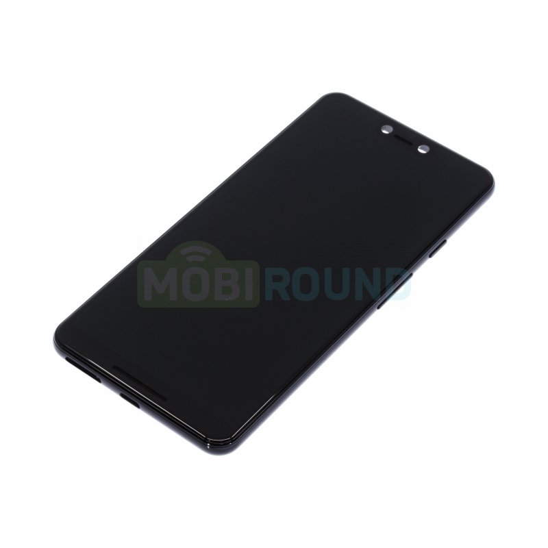 Дисплей для Google Pixel 3 XL (в сборе с тачскрином) в рамке, черный, AA