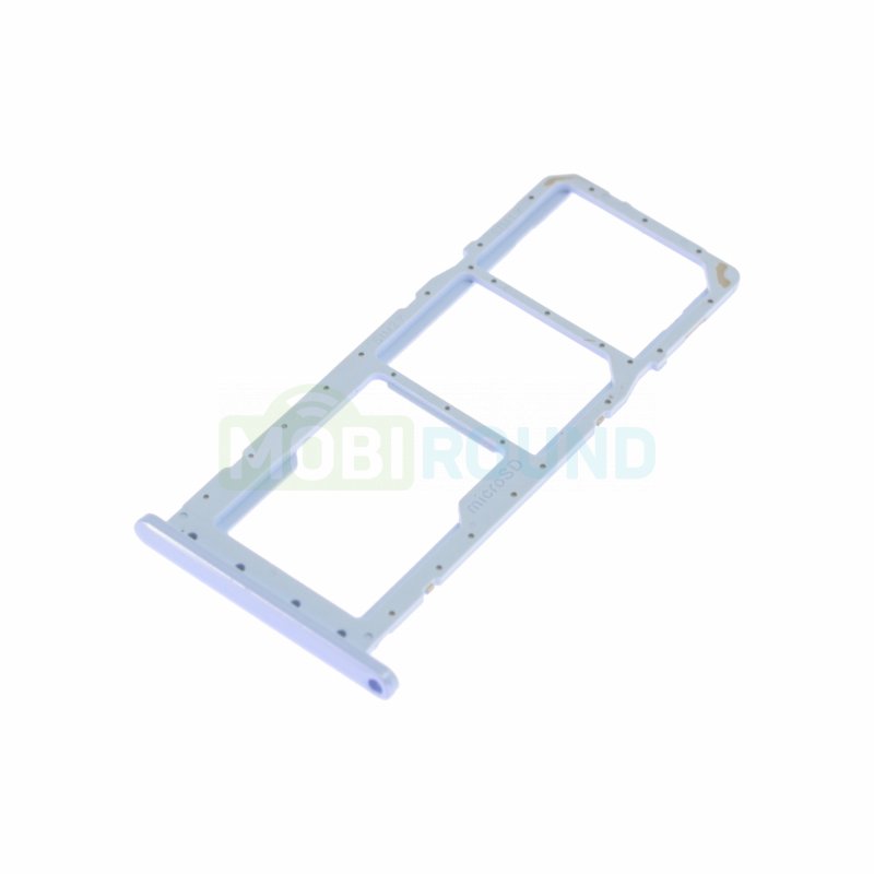 Держатель сим карты (SIM) для Samsung A042 Galaxy A04e, голубой