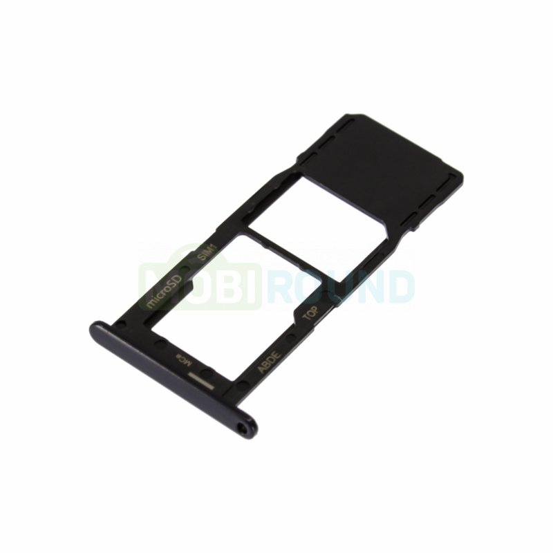 Держатель сим карты (SIM) для Samsung A245 Galaxy A24 4G (1 SIM) черный