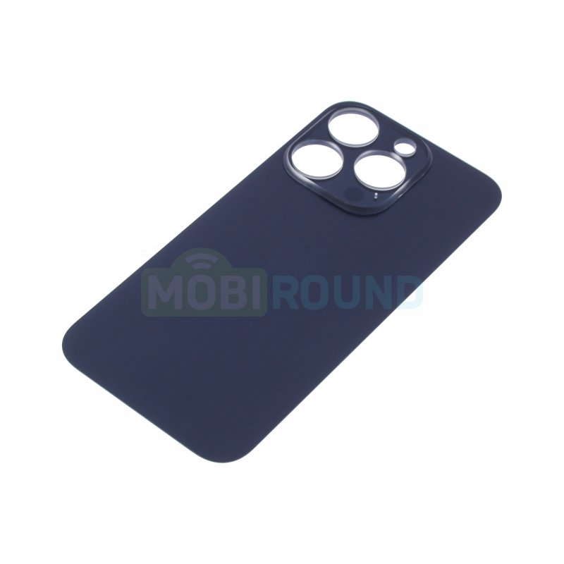 Задняя крышка для Apple iPhone 15 Pro (с широким отверстием) синий, AA