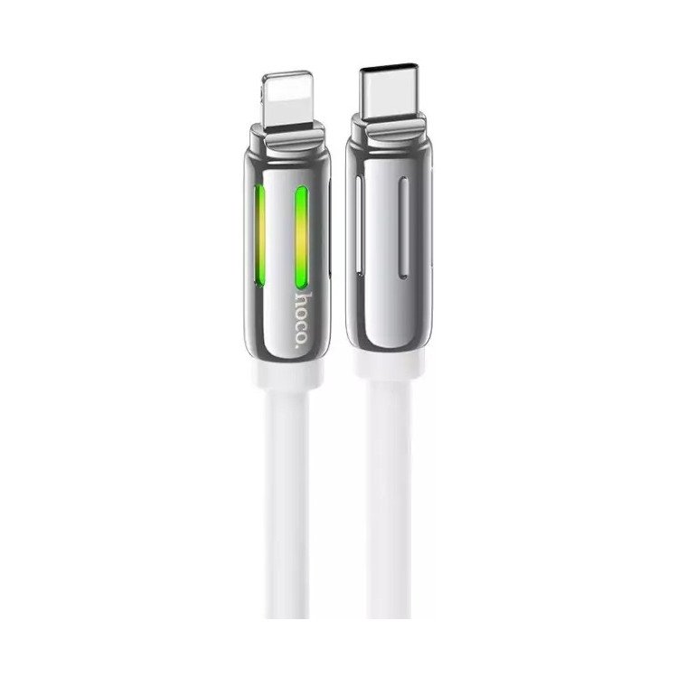 Дата-кабель Hoco U136 Triumph Type-C-Lightning, 1.2 м, белый