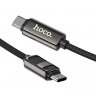 Дата-кабель Hoco U137 USB-Type-C (с дисплеем), 1.2 м