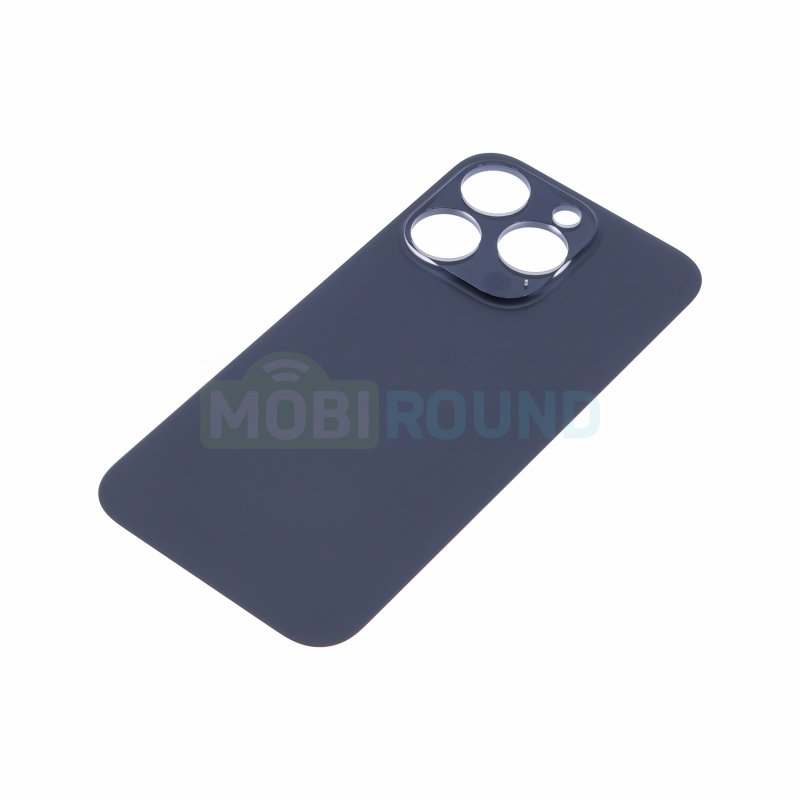 Задняя крышка для Apple iPhone 15 Pro (с широким отверстием) синий, AAA