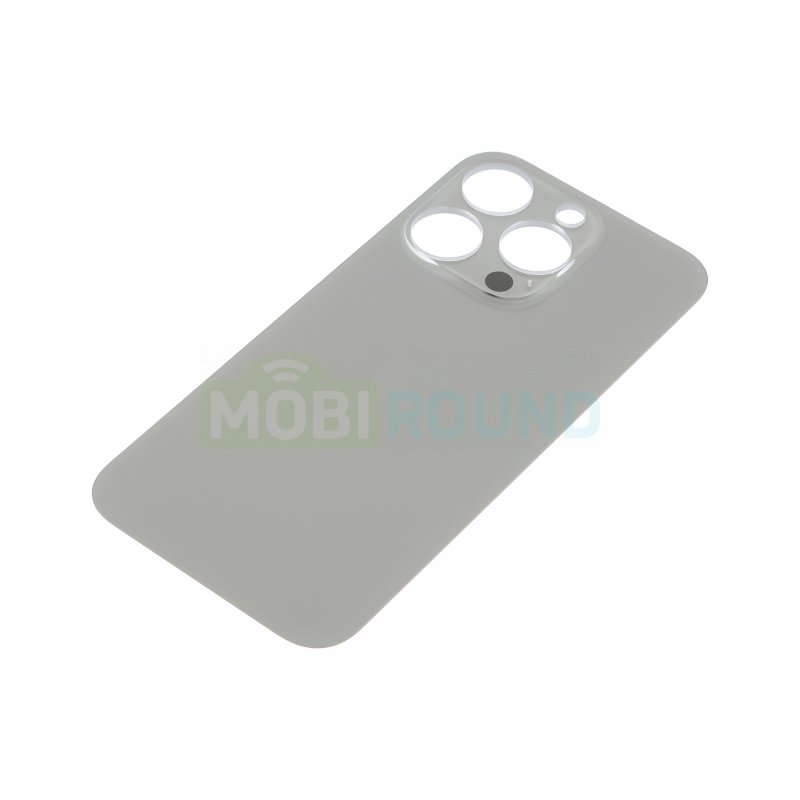 Задняя крышка для Apple iPhone 15 Pro (с широким отверстием) серый, AAA