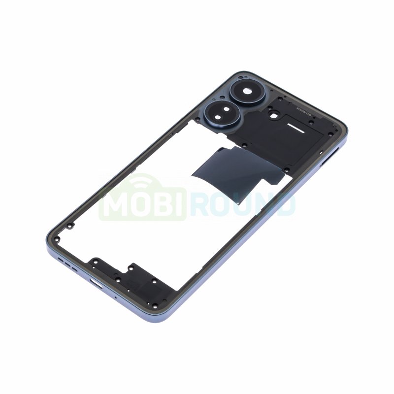 Средняя часть корпуса для Xiaomi Redmi 13C 4G, синий