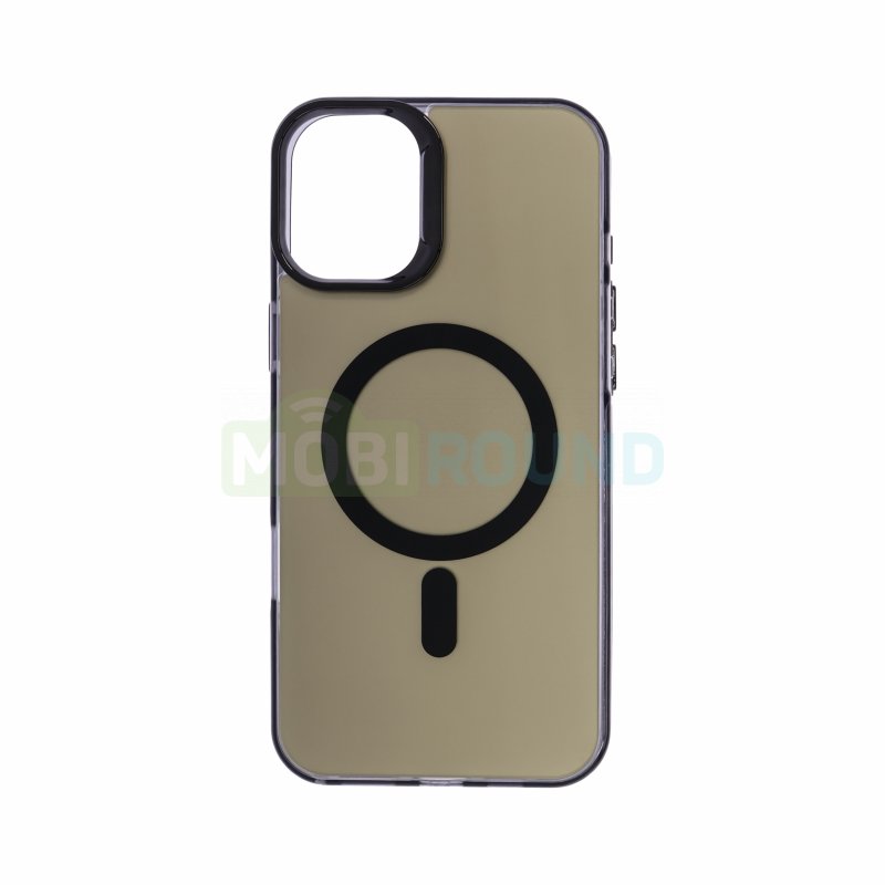 Силиконовый чехол Activ SM025 (MagSafe) для Apple iPhone 16 Plus, черный