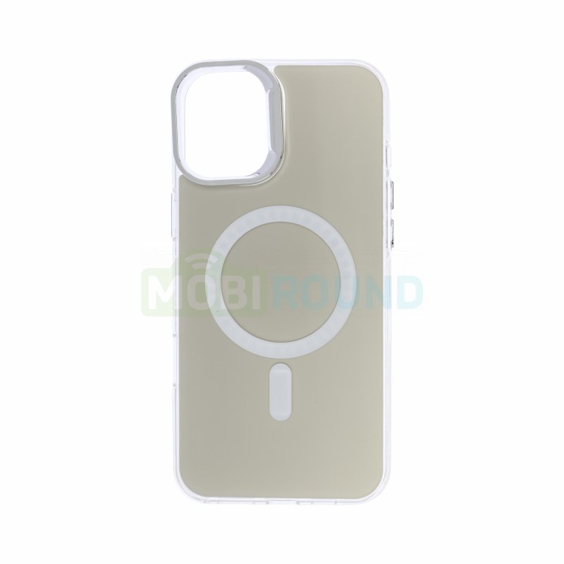Силиконовый чехол Activ SM025 (MagSafe) для Apple iPhone 16 Plus, белый