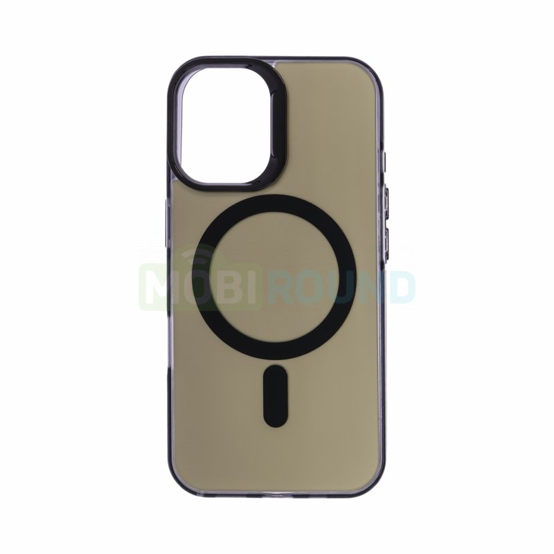 Силиконовый чехол Activ SM025 (MagSafe) для Apple iPhone 16, черный